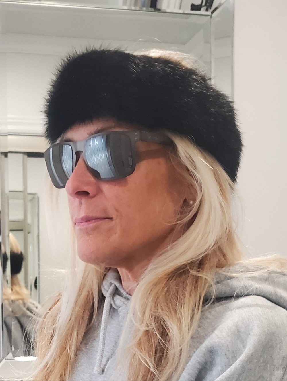 Mink Fur Headband Hat